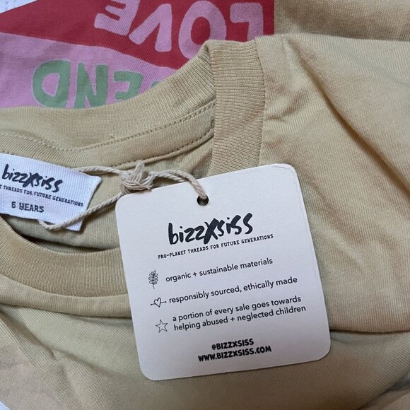 NWT Bizz X Siss Colorful Dreamed Organic Tee Size 6 - Picture 6 of 6